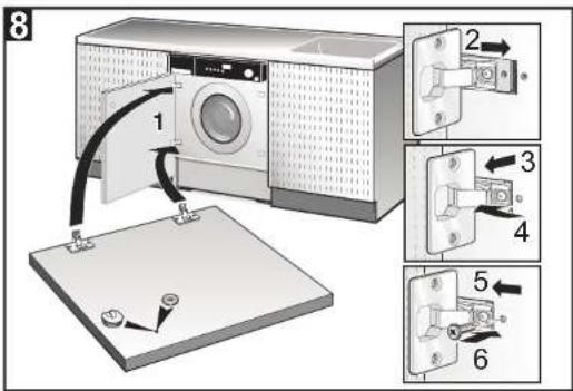 SMEG LB107N - ISTRUZIONI DI MONTAGGIO DELLE LAVATRICI INTEGRABILI CON FRONTALINO SCOPERTO - 4
