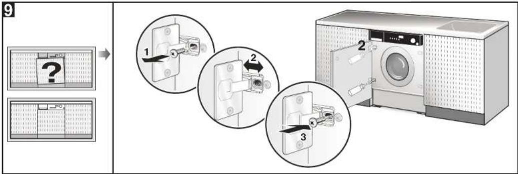 SMEG LB107N - ISTRUZIONI DI MONTAGGIO DELLE LAVATRICI INTEGRABILI CON FRONTALINO SCOPERTO - 5