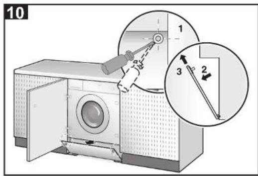 SMEG LB107N - ISTRUZIONI DI MONTAGGIO DELLE LAVATRICI INTEGRABILI CON FRONTALINO SCOPERTO - 6