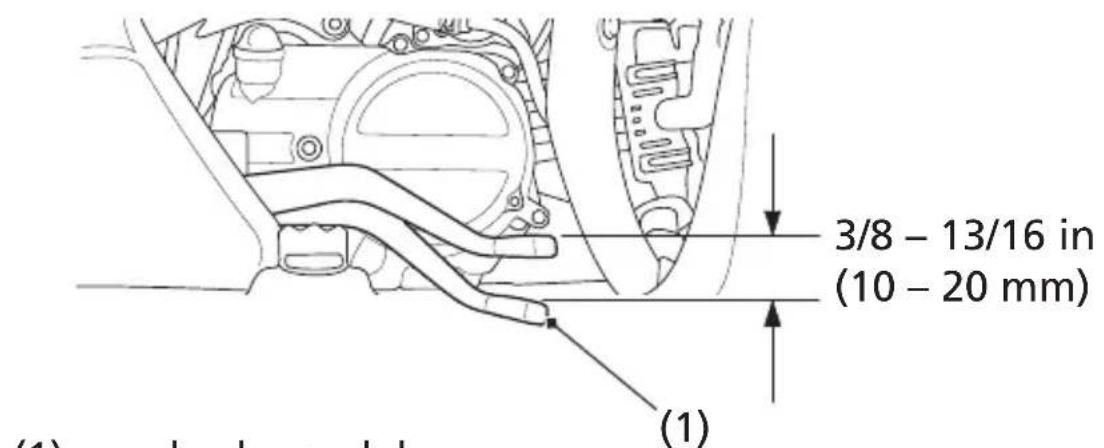 Honda TRX90X (2017) - Rear Brake Pedal Freeplay - 1