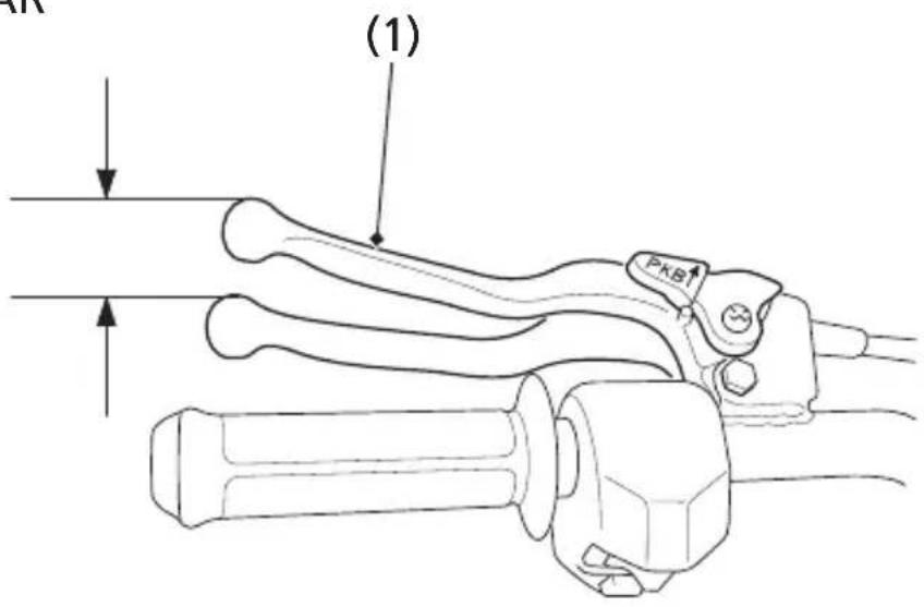 Honda TRX90X (2017) - Rear Brake Lever Freeplay - 1