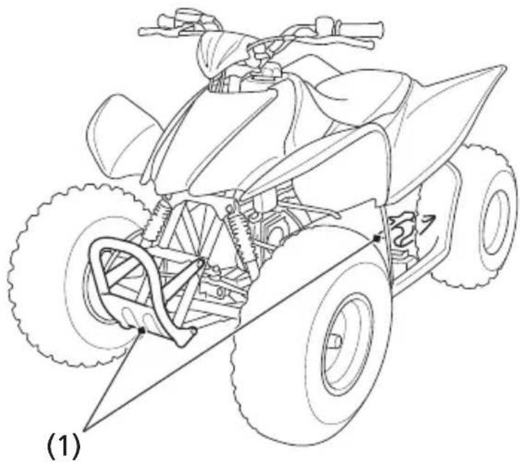 Honda TRX90X (2017) - Skid Plate & Engine Guard - 1