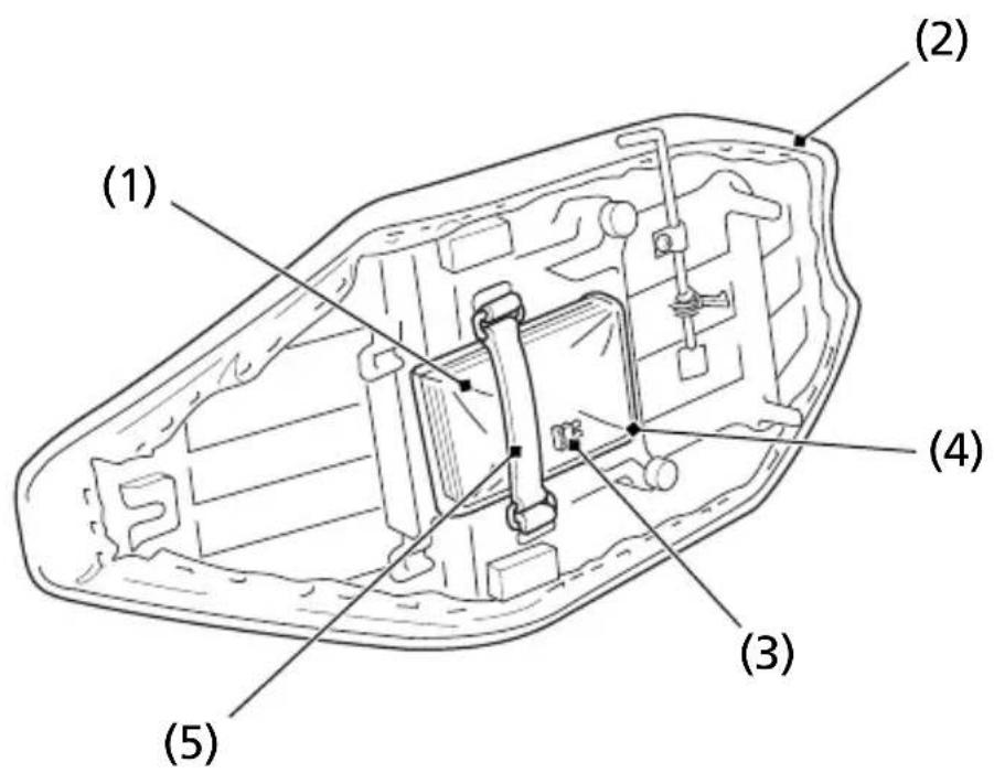 Honda TRX250X (2014) - SEAT UNDERSIDE - 1