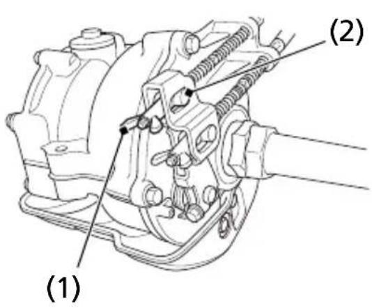 Honda TRX250X (2014) - Parking Brake Adjustment - 1