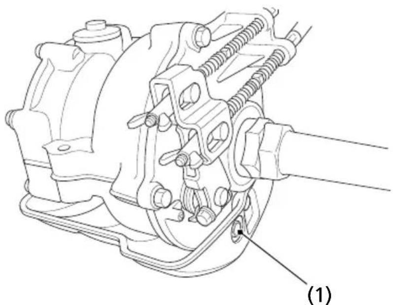 Honda TRX250X (2014) - Draining Water from Brakes - 1