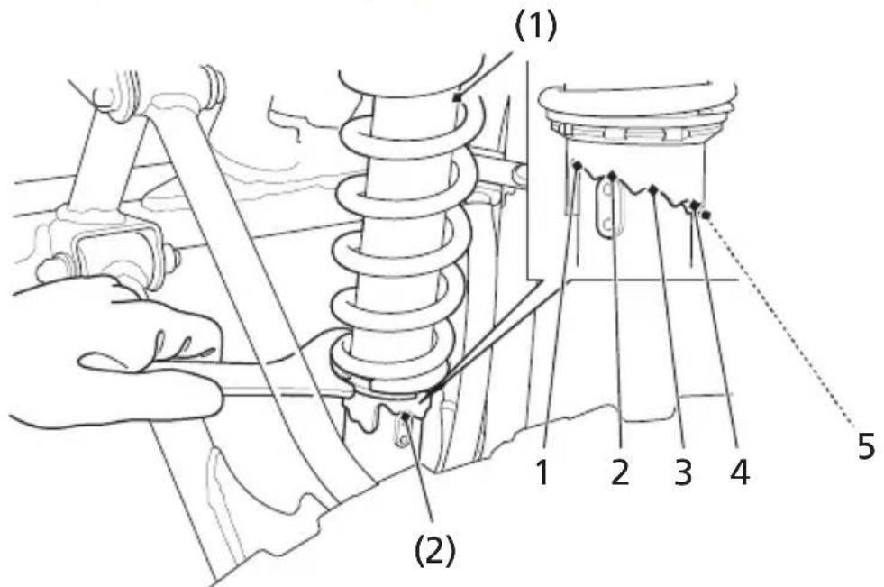Honda TRX400X (2014) - Front Suspension Spring Pre-load - 1