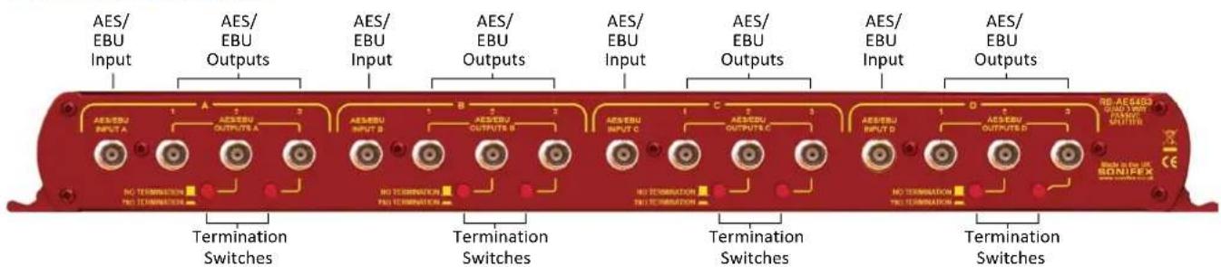 AES/EBU Input AES/EBU Outputs AES/EBU Input AES/EBU Outputs AES/EBU Input AES/EBU Outputs AES/EBU Inputs AES/EBU Inputs AES/EBU Inputs AES/EBU Inputs AES/EBU Inputs AES/EBU Inputs AES/EBU Inputs AES/EBU Inputs AES/EBU Inputs AES/EBU Inputs AES/EBU Inputs AES/EBU Inputs AES/EBU Inputs AES/EBU Inputs AES/EBU Inputs No Termination No Termination Termination Switches No Termination No Termination Termination Switches No Termination No Termination Termination Switches No Termination No Termination No Termination No Termination No Termination
