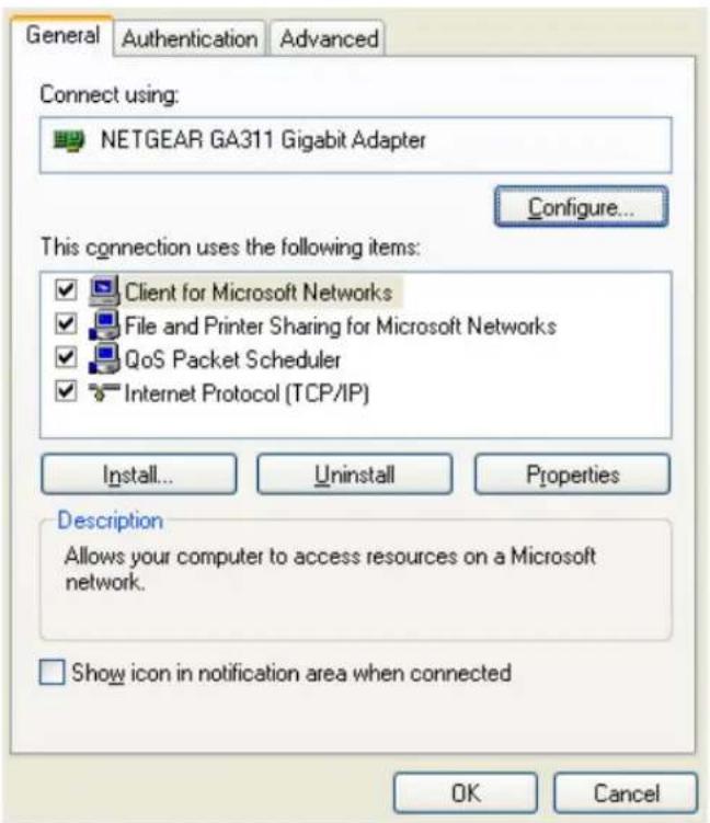 NETGEAR GA311 - Configuring Optional Adapter Properties - 1