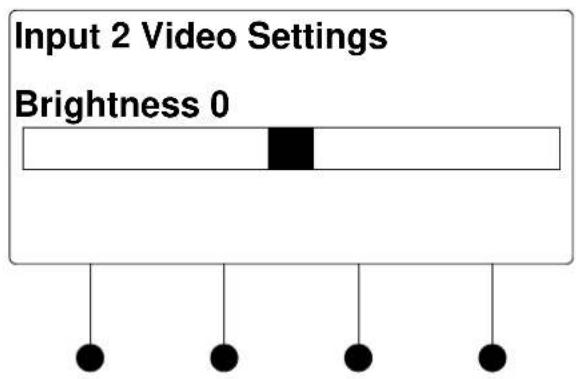 Input 2 Video Settings Brightness 0