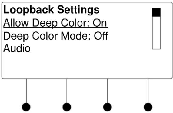 Loopback Settings Allow Deep Color: On Deep Color Mode: Off Audio