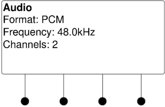 Audio Format: PCM Frequency: 48.0kHz Channels: 2
