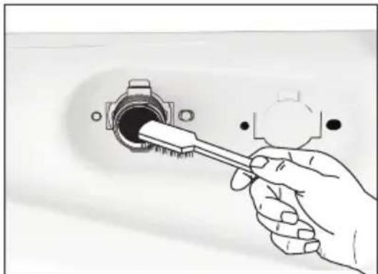 ELECTROLUX EWF9042R7SB - Để vệ sinh bộ lọc nạp nước: - 3