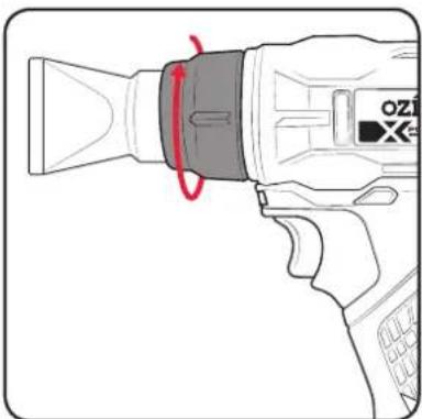 Ozito PXHGS-550 - Removing The Nozzle - 1