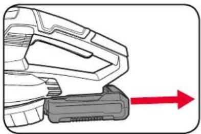 Ozito PXBSTK-018 - Removing a Battery from the Blower - 2