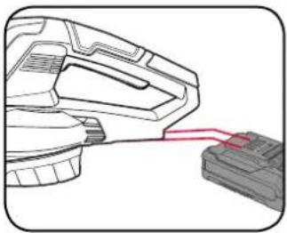 Ozito PXBSTK-018 - Inserting the Battery Pack - 1