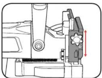 Ozito BJK-1010 - Adjusting the Height of the Fence - 2