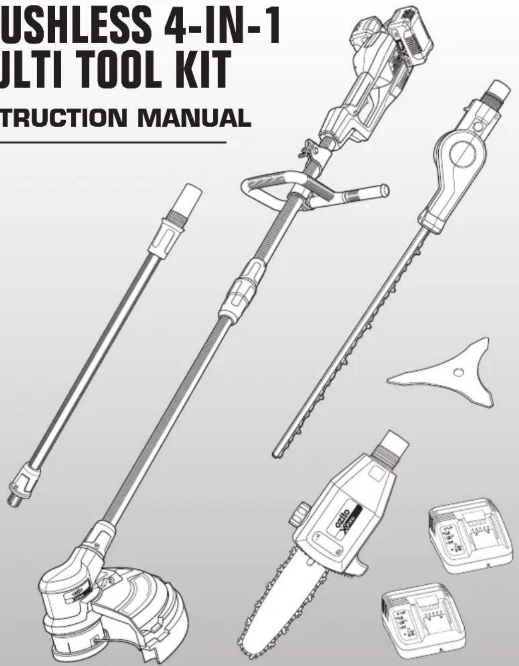 USHLESS 4-IN-1 MULTI TOOL KIT STRUCTION MANUAL