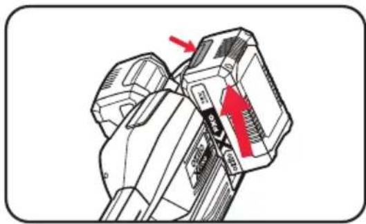 Ozito PXGMTK-4182 - Installing and Removing the Batteries - 2