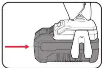Ozito PXBTK-400 - Installing The Battery Pack - 1