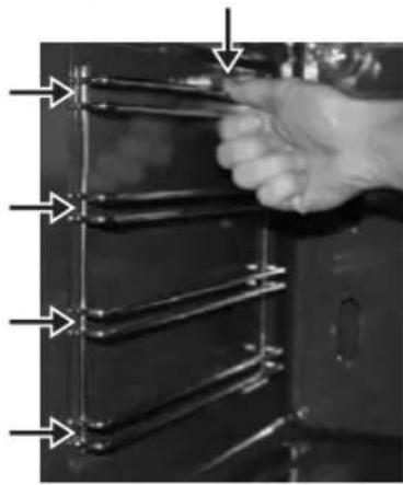Technika TU950TLE8 - Positioning the oven trays & shelves - 1