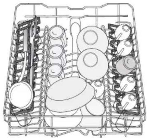 WESTINGHOUSE WSF6605WR - LOADING THE UPPER BASKET - 3