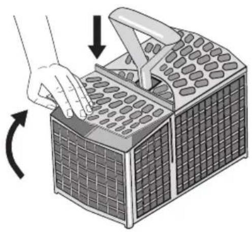 WESTINGHOUSE WSF6605WR - LOADING THE CUTLERY BASKET - 3
