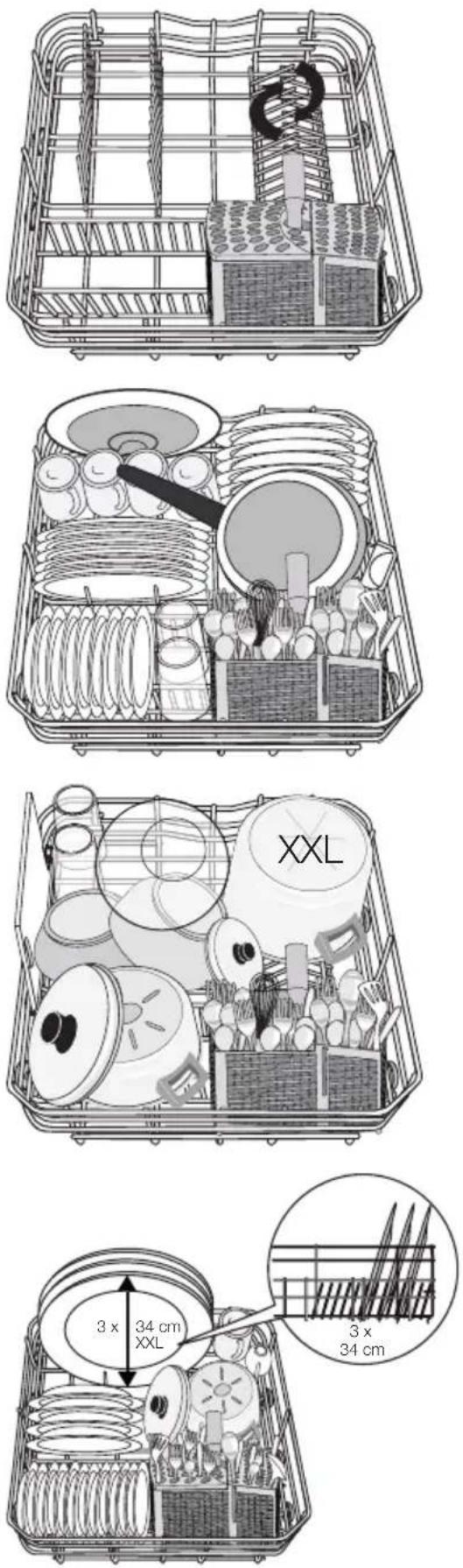 WESTINGHOUSE WSF6602XR - LOADING THE LOWER BASKET - 1