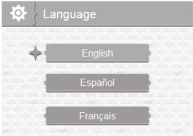 Language English Español Français