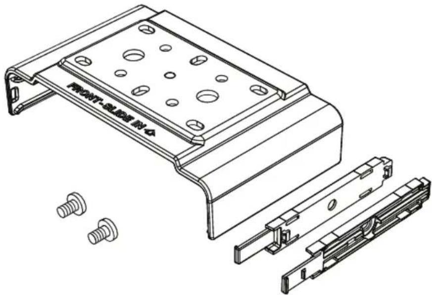 UNIDEN UH8080S - How to attach Slide Mount Bracket? - 1