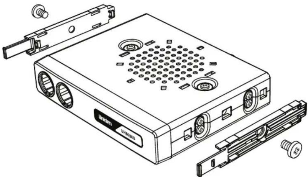UNIDEN UH8080S - How to attach Slide Mount Bracket? - 2