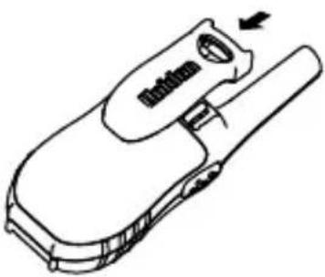 UNIDEN UH45CB - To attach the belt clip: - 1