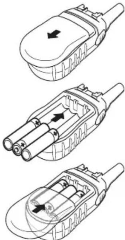 UNIDEN UH35-3 - Battery Installation - 2