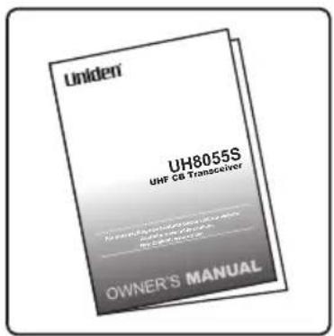 Uniden® UH8055S UHF CB Transceiver Owner's MANUAL