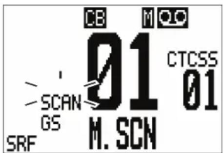 CB 01 M. SCN 01 CTCSS SCANGS SRF