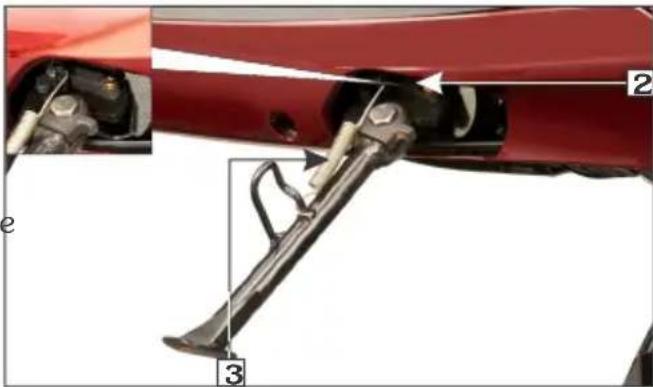Technical diagram of a car's side panel showing labeled components and structural details