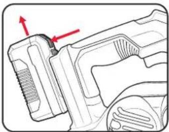 Ozito PXPLS-082 - Installing The Battery Pack - 2