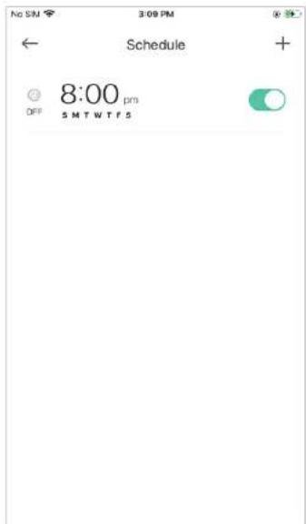 No SM 3:09 PM ← Schedule + OFF 8:00 pm SMTWTF5