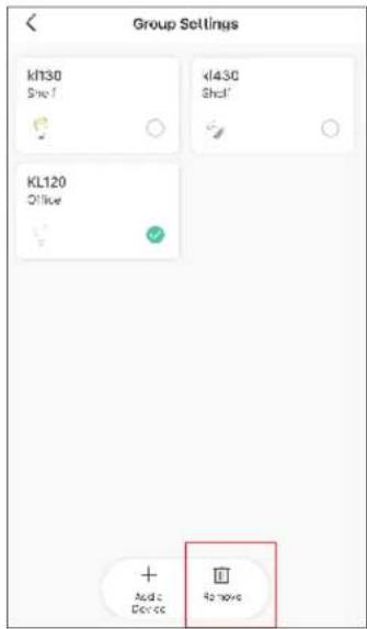 Group Settings kh30 Shc1 d430 Shc1 KL120 Offive + Add Device Remove