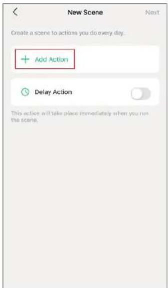 New Scene Next Create a scene to actions you do every day. + Add Action Delay Action This action will take place immediately when you run the scene.