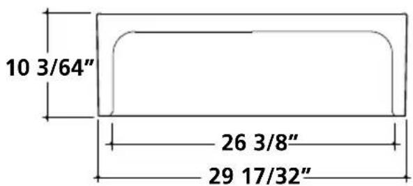 10 3/64" 26 3/8" 29 17/32"