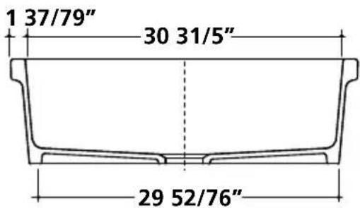 1 37/79" 30 31/5" 29 52/76"