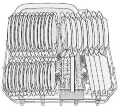 WESTINGHOUSE WDF901WA - Lower basket - 1