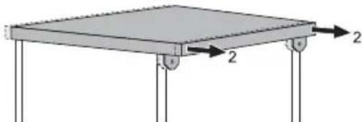 WESTINGHOUSE WDF901WA - Follow steps listed below to remove the appliance worktop - 2