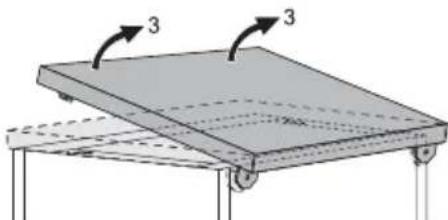 WESTINGHOUSE WDF901WA - Follow steps listed below to remove the appliance worktop - 3