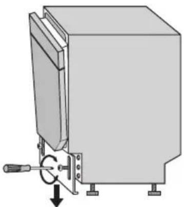WESTINGHOUSE SB908WL - Adjusting the height of the plinth - 1