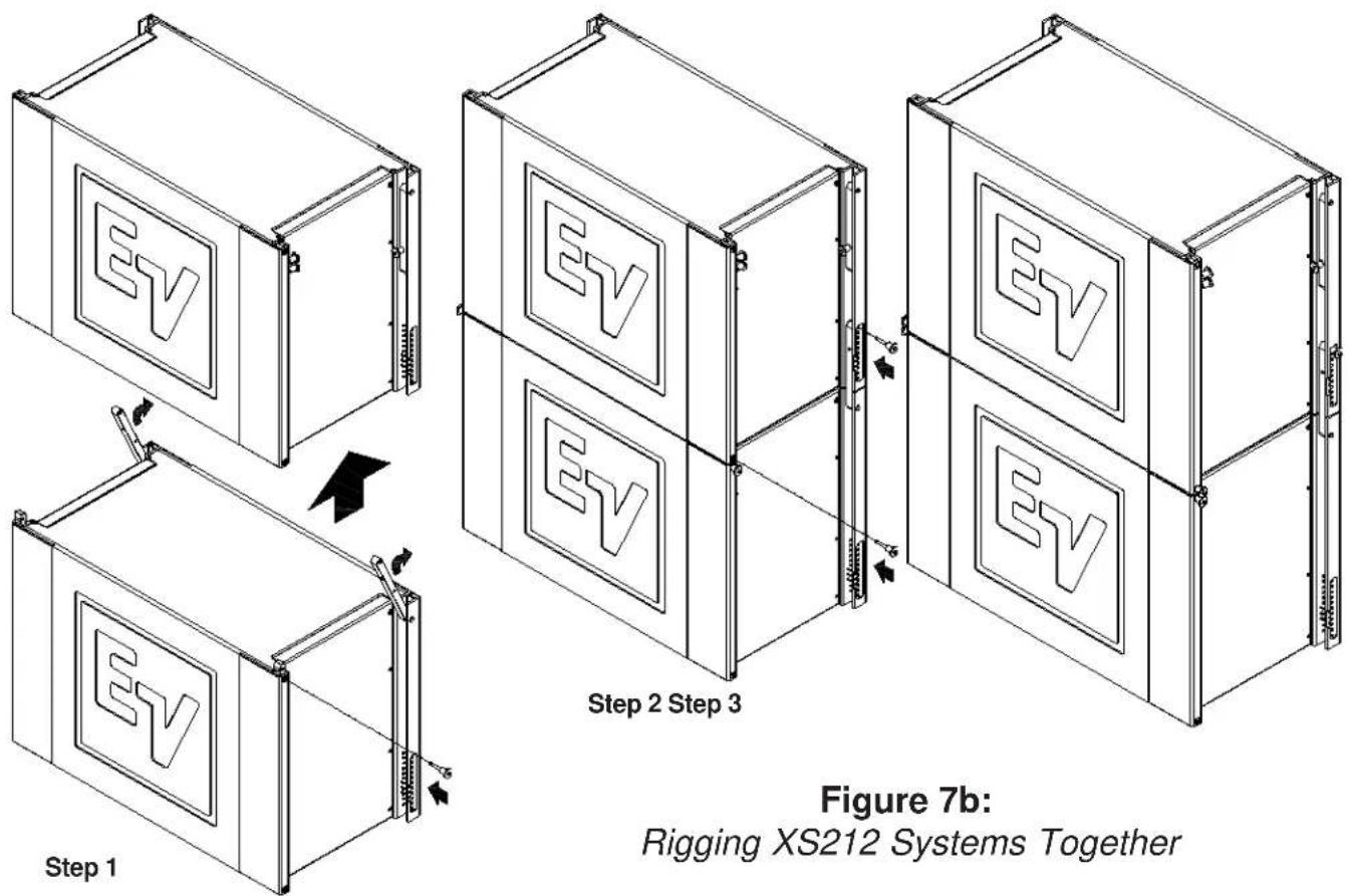 ELECTRO-VOICE XLD291-FG - Rigging XS212 Enclosures Together - 2