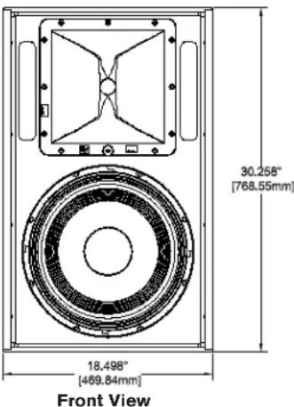 30.258" [768.55mm] 18.498" [469.84mm] Front View