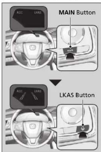 ACC LKAS MAIN Button MAIN ACC LKAS LKAS Button