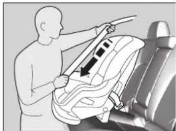 Honda Clarity Electric (2018) - Installing a Child Seat with a Lap/Shoulder Seat Belt - 2