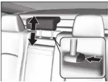 Honda Clarity Electric (2018) - Changing the Rear Center Seat Head Restraint Positions - 1